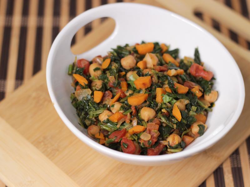 Chickpea and Spinach Saute