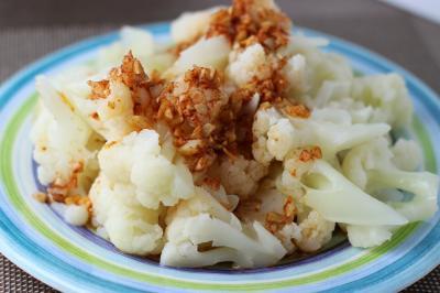 garlic cauliflower recipe prepared