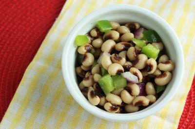 bowl of black eyed pea salad