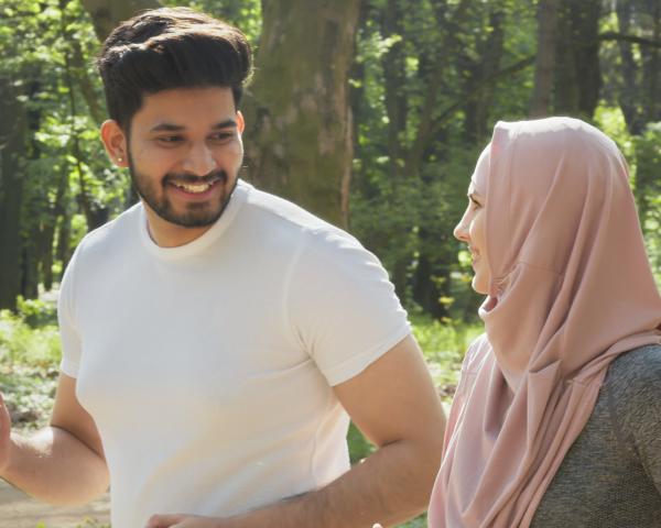 couple exercising outdoors