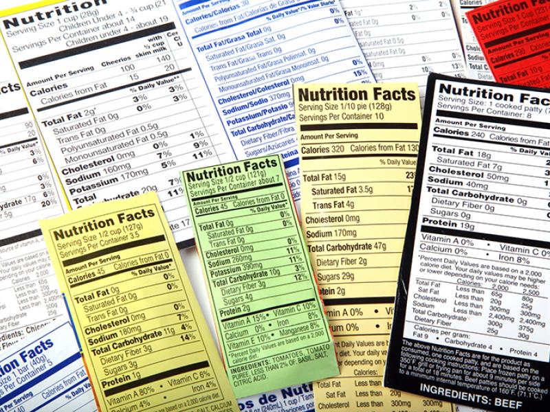 Nutrition Fact labels