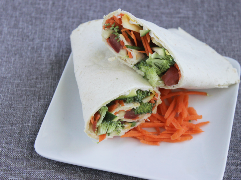 Picture of crunchy vegetable wrap