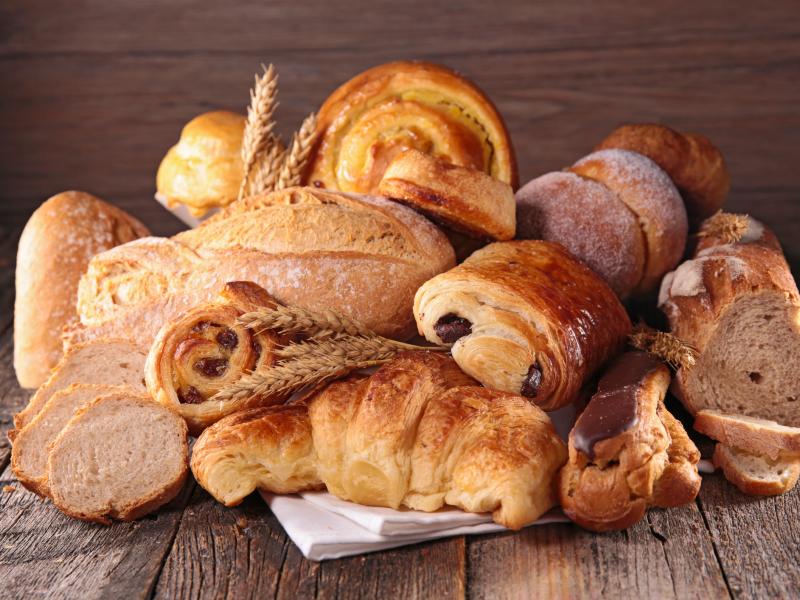assorted breads and pastries